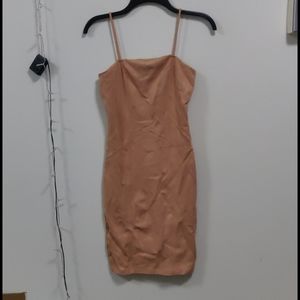 Tan bodycon dress